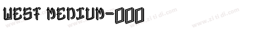 West Medium字体转换